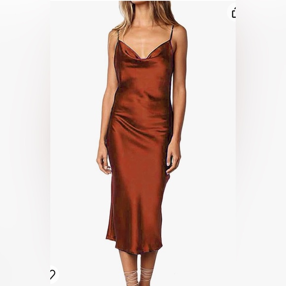 xxxiticat Dresses & Skirts - Xxxiticat women’s sleeveless spaghetti strap satin dress cocktail beach evening